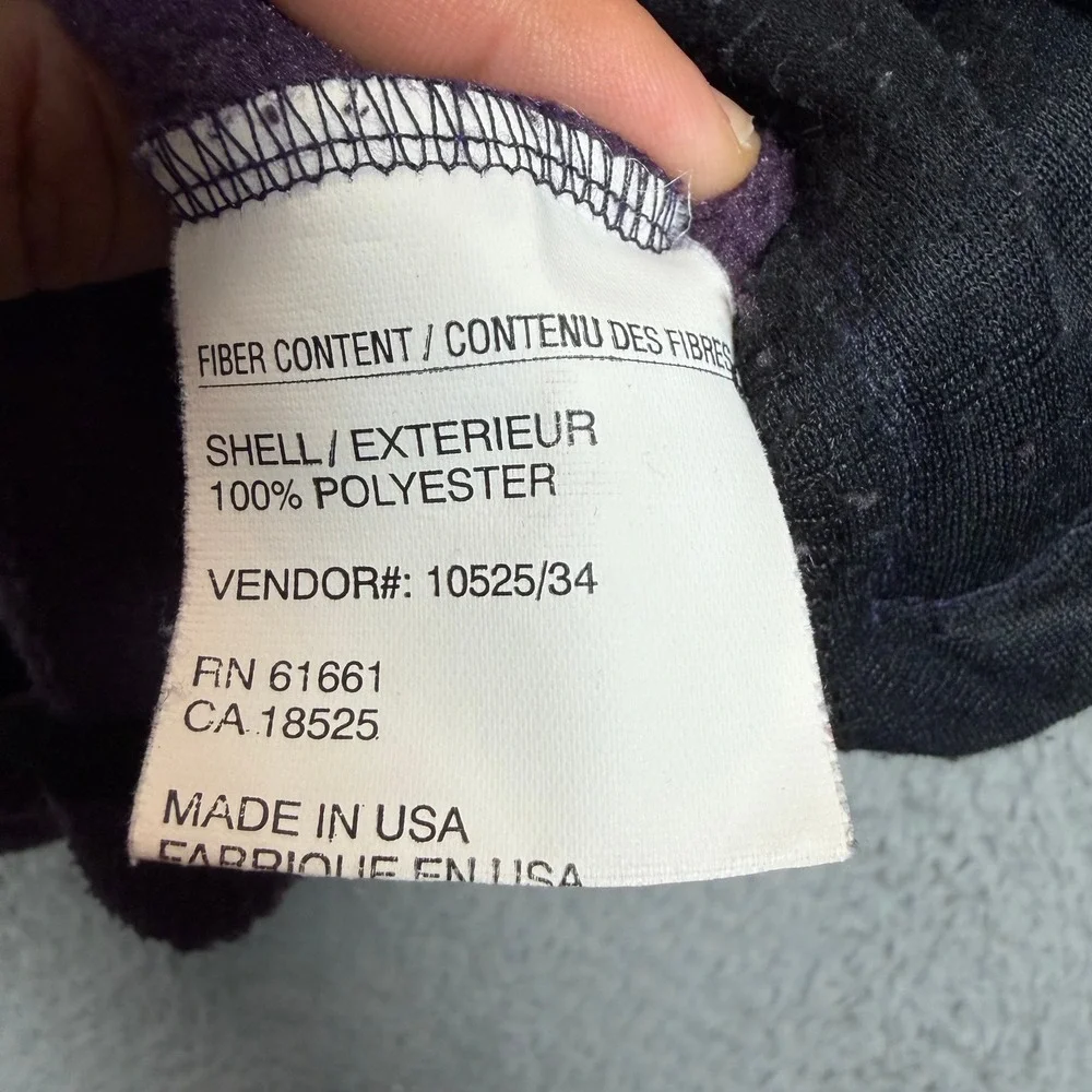Vintage 90s The North Face Purple Fleece Quarter Zip Pullover Made in USA Mens M